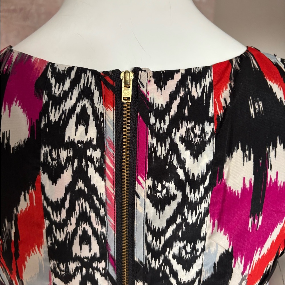 Vero Moda Red, Black, Pink, White Sheath Mini Dress Sleeveless Crew Neck Size 34 - Picture 8 of 13